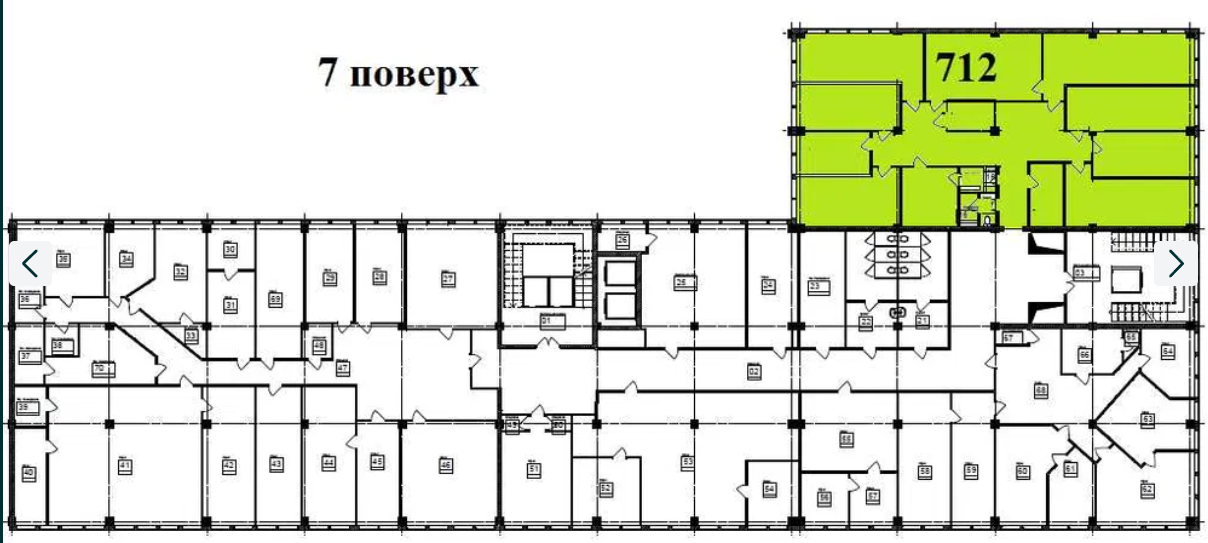 Офісне приміщення з ремонтом в БЦ “НЕСТ” за вул. Митрополита Липковского