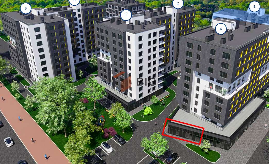 Продаж ФАСАДНОГО приміщення на першій лінії від головної дороги по вул. Галицька